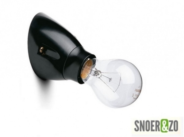 Wandlamp bakeliet schuin E27