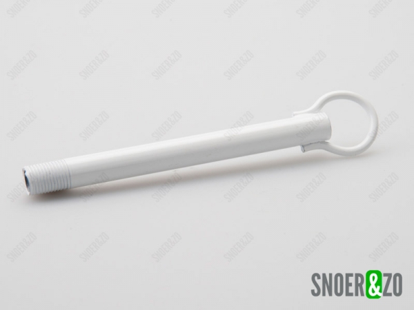 Stelpijp wit M10 x 1