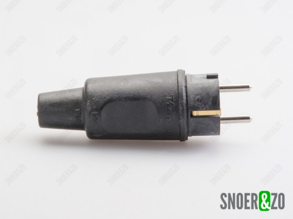 Stekker rubber IP44 met randaarde