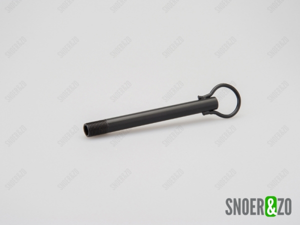 Stelpijp zwart M10 x 1