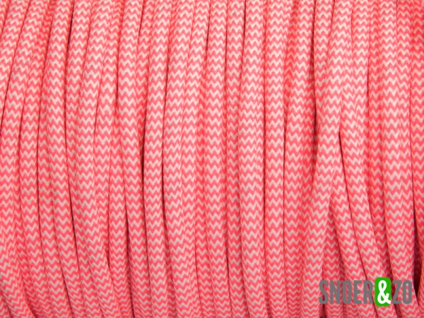 Neonroze-wit strijkijzersnoer