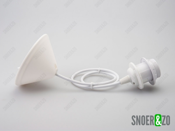 Snoerpendel wit 140 cm E27
