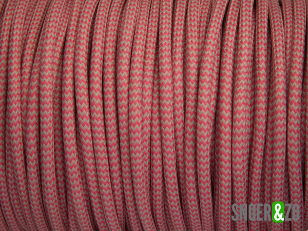 Grijs-roze stofsnoer