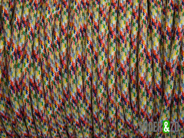 Multi-kleur stofsnoer