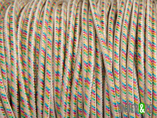 Multi-kleur stofsnoer B