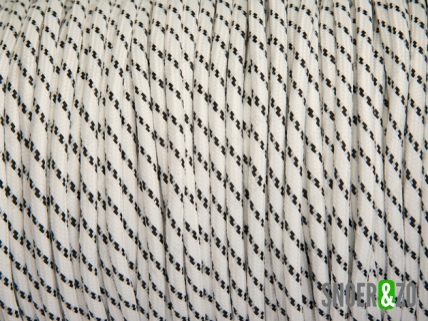 Wit-zwart strijkijzersnoer flex