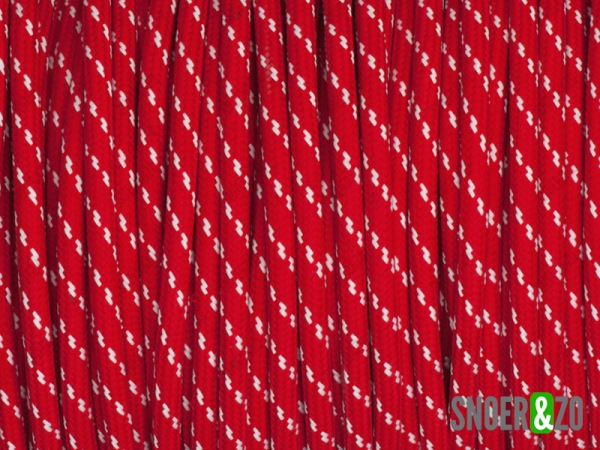 Rood-wit strijkijzersnoer flex