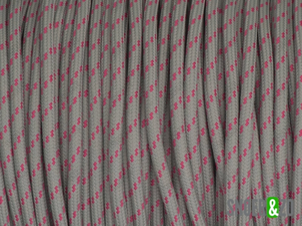 Grijs-roze strijkijzersnoer flex