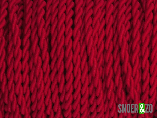 Gedraaid stofsnoer rood