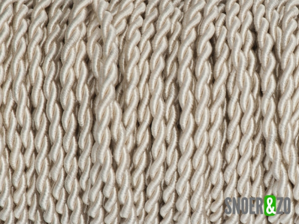 Gedraaid stofsnoer creme