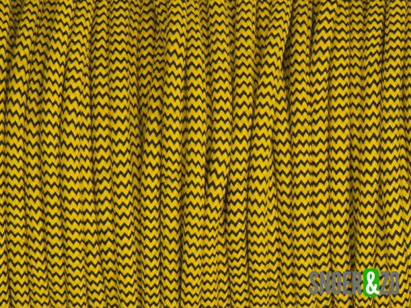 Zwart-geel strijkijzersnoer