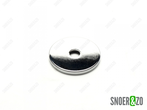 Afdekplaat chroom cilinder 5cm