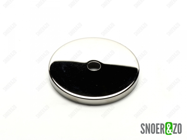 Afdekplaat chroom cilinder 7cm
