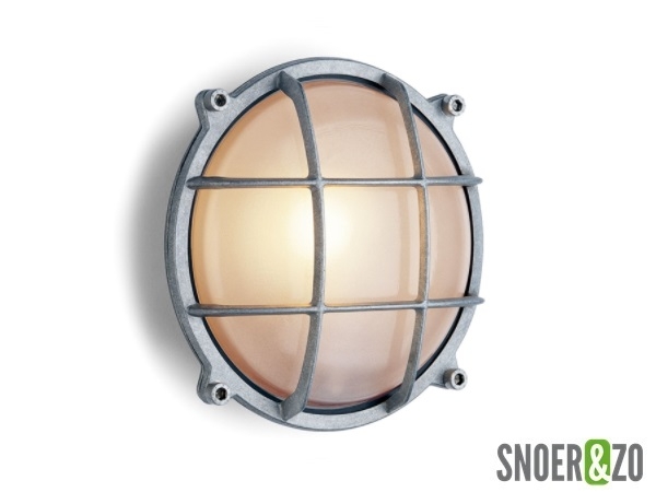 Aluminium scheepslamp rond E27