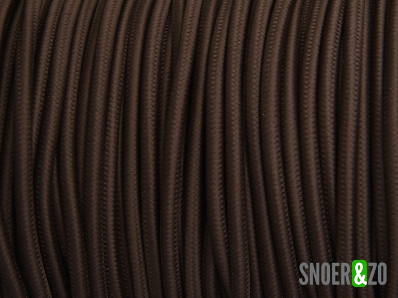Donkerbruin strijkijzersnoer - 3 aderig