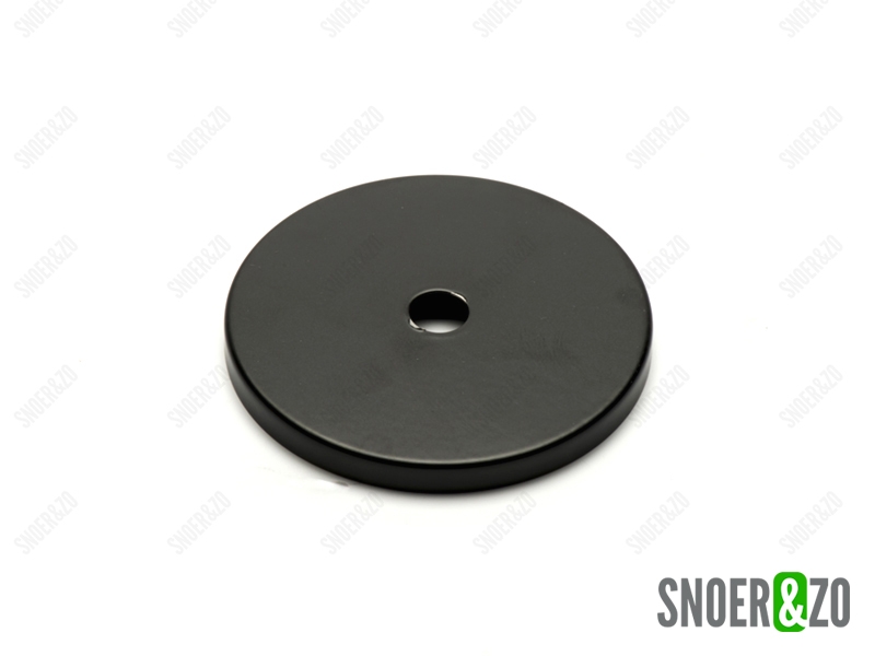 Afdekplaat zwart cilinder 7cm