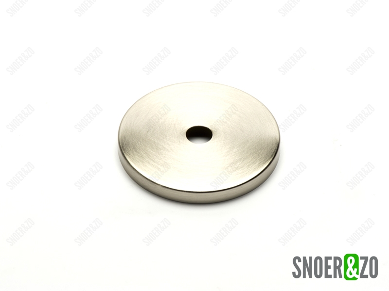 Afdekplaat RVS cilinder 6cm