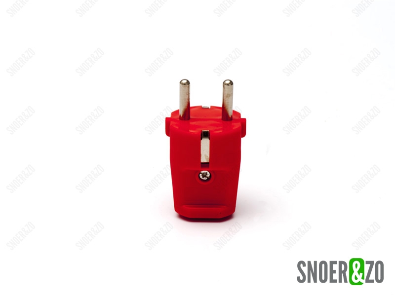 Stekker rood met randaarde