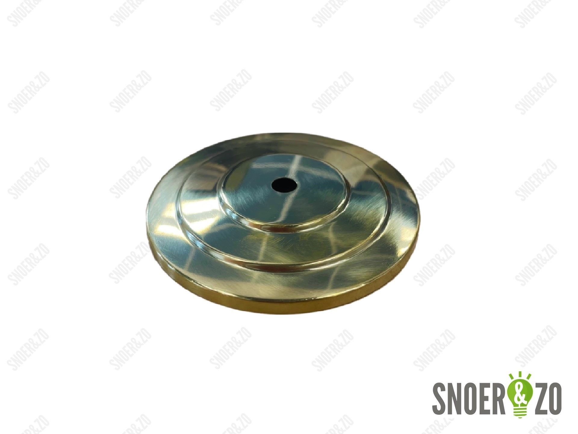 Afdekplaat messing getrapt 13 cm