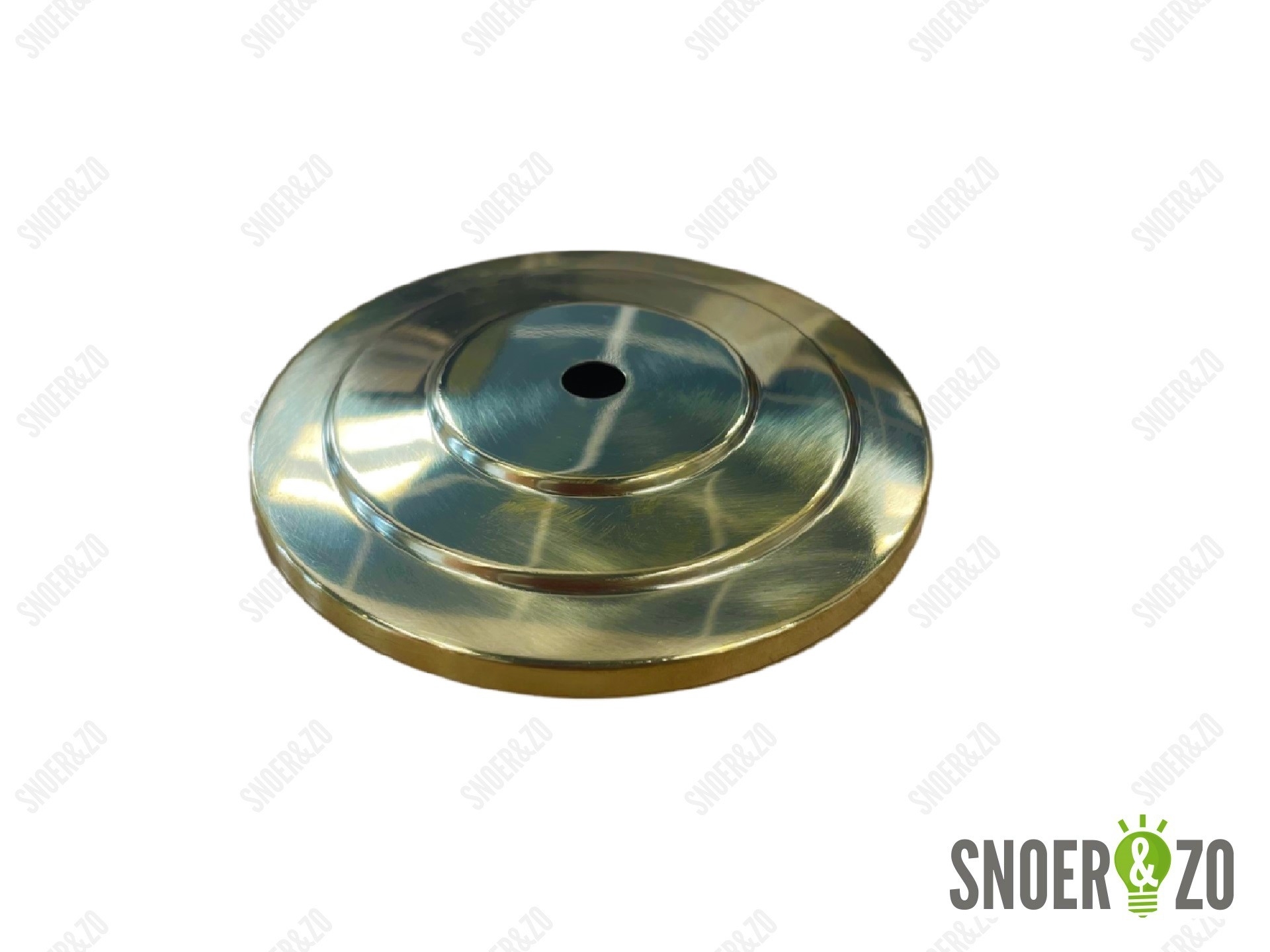 Afdekplaat messing getrapt 15 cm