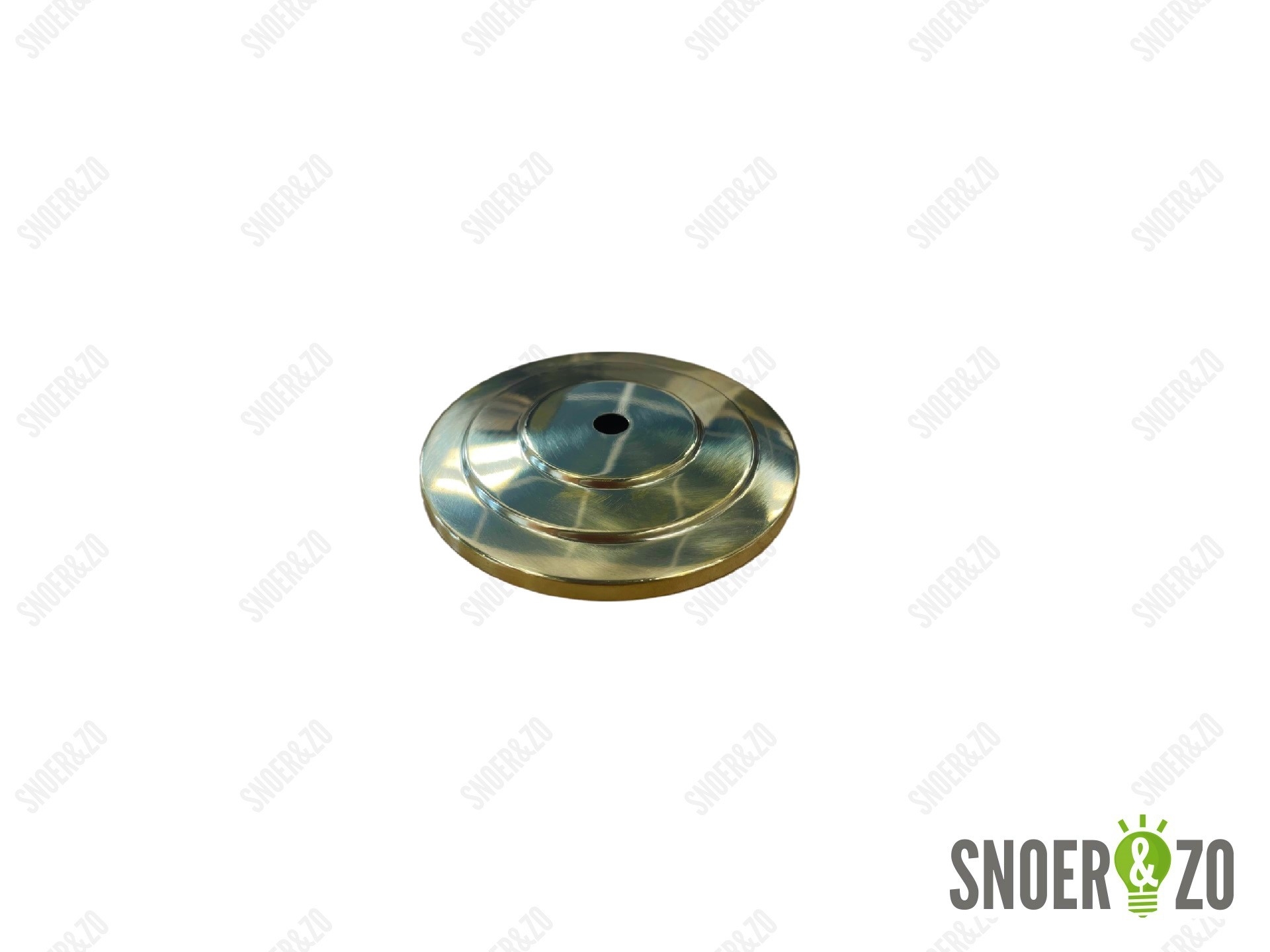 Afdekplaat messing getrapt 8.5 cm