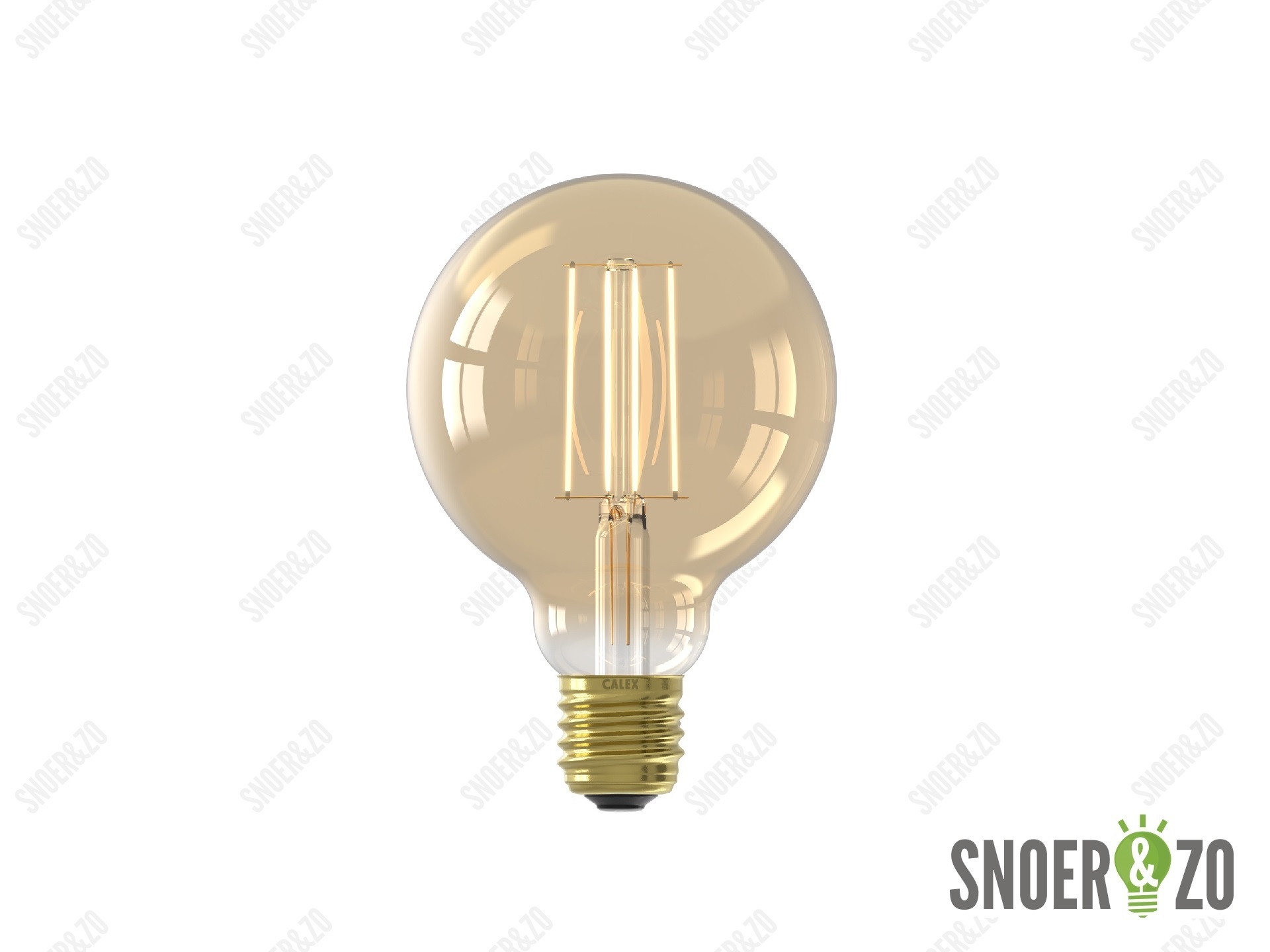Calex LED filament globe 80mm 3.5W E27 goud dimbaar