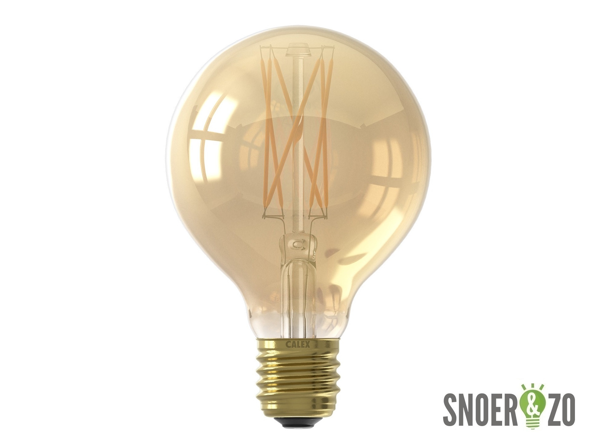Calex LED filament globe 80mm 4W E27 goud dimbaar