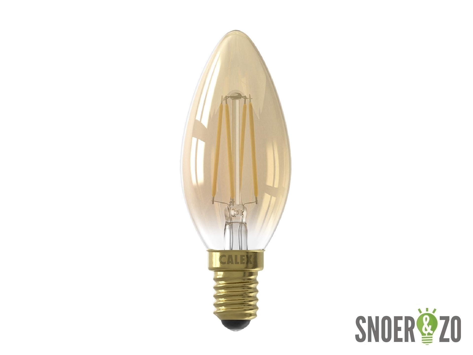 Calex LED filament kaars 3.5W E14 goud dimbaar