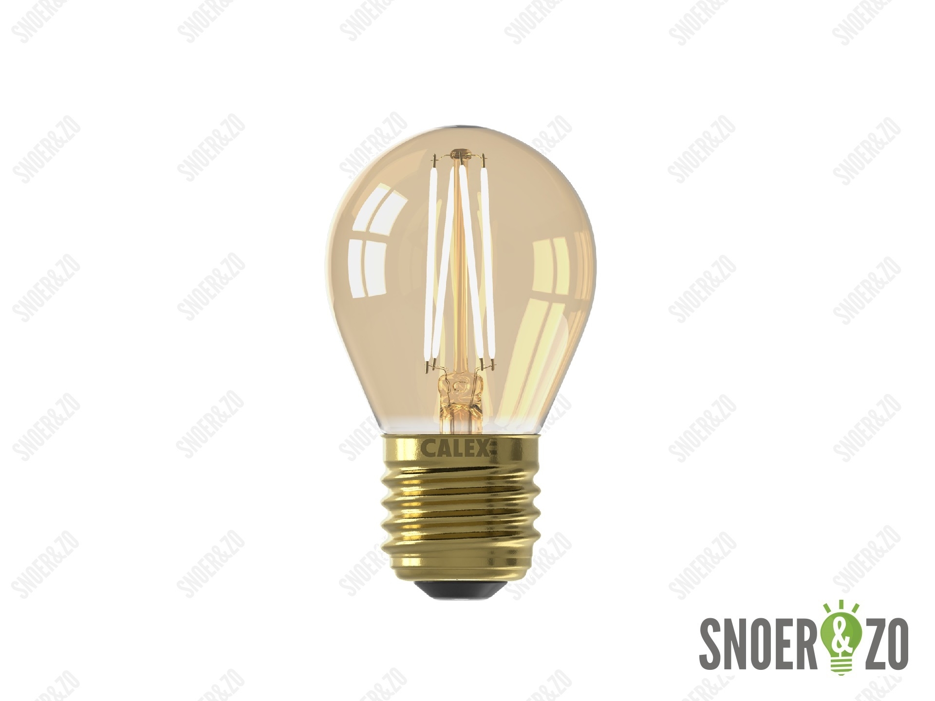 Calex LED filament kogel 3.5W E27 goud dimbaar