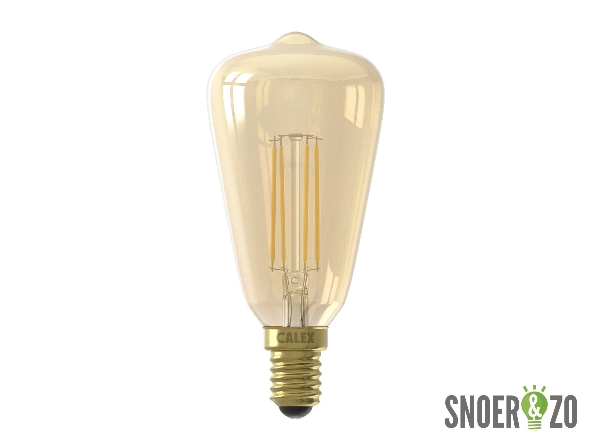 Calex LED filament edison ST48 4W E14 goud dimbaar
