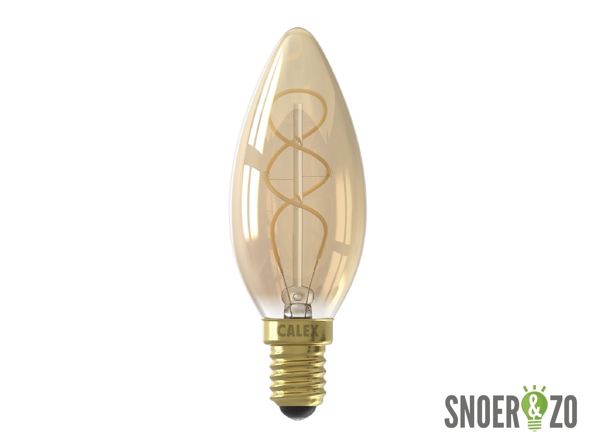 Calex LED flex filament kaars 4W E14 goud dimbaar