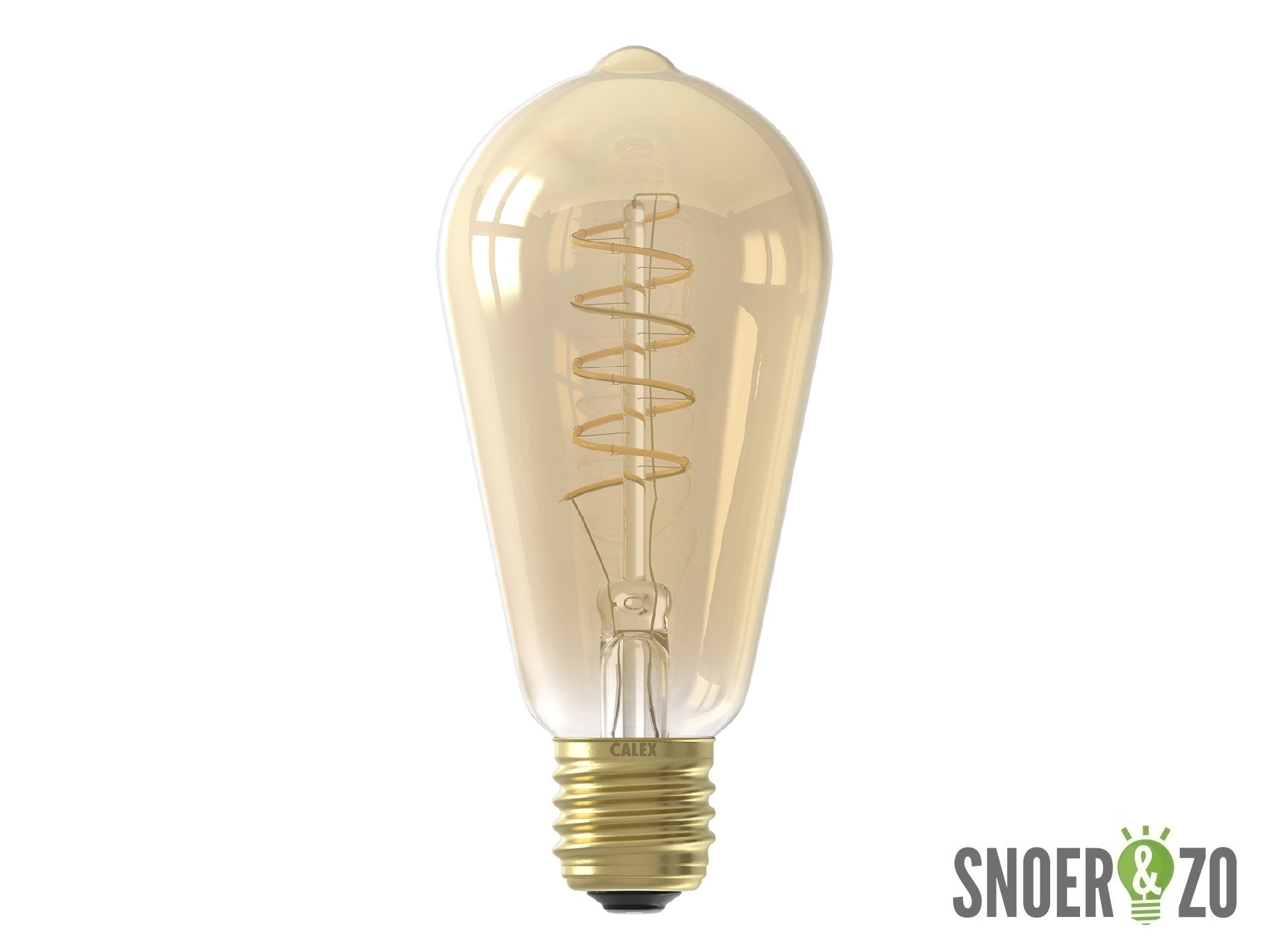 Calex LED flex filament edison ST64 4W E27 goud dimbaar