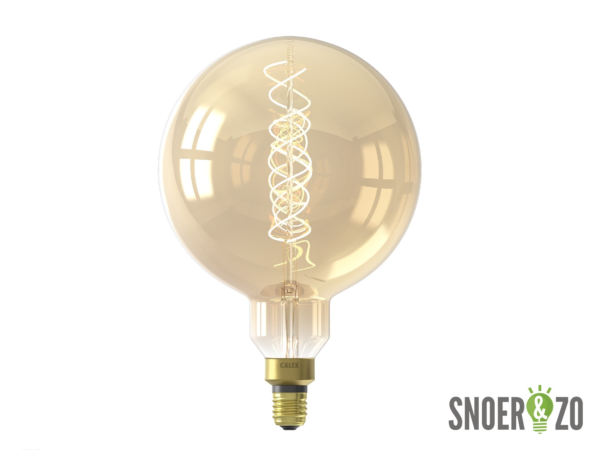 Calex XXL Megaglobe G200 LED lamp 4W E27 goud dimbaar