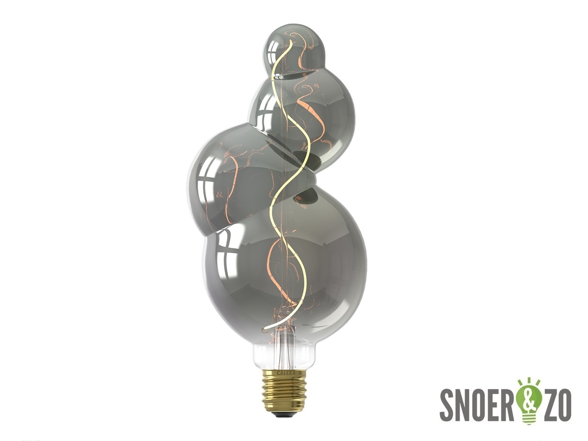 Calex XXL Valencia LED lamp 4W E27 titanium dimbaar