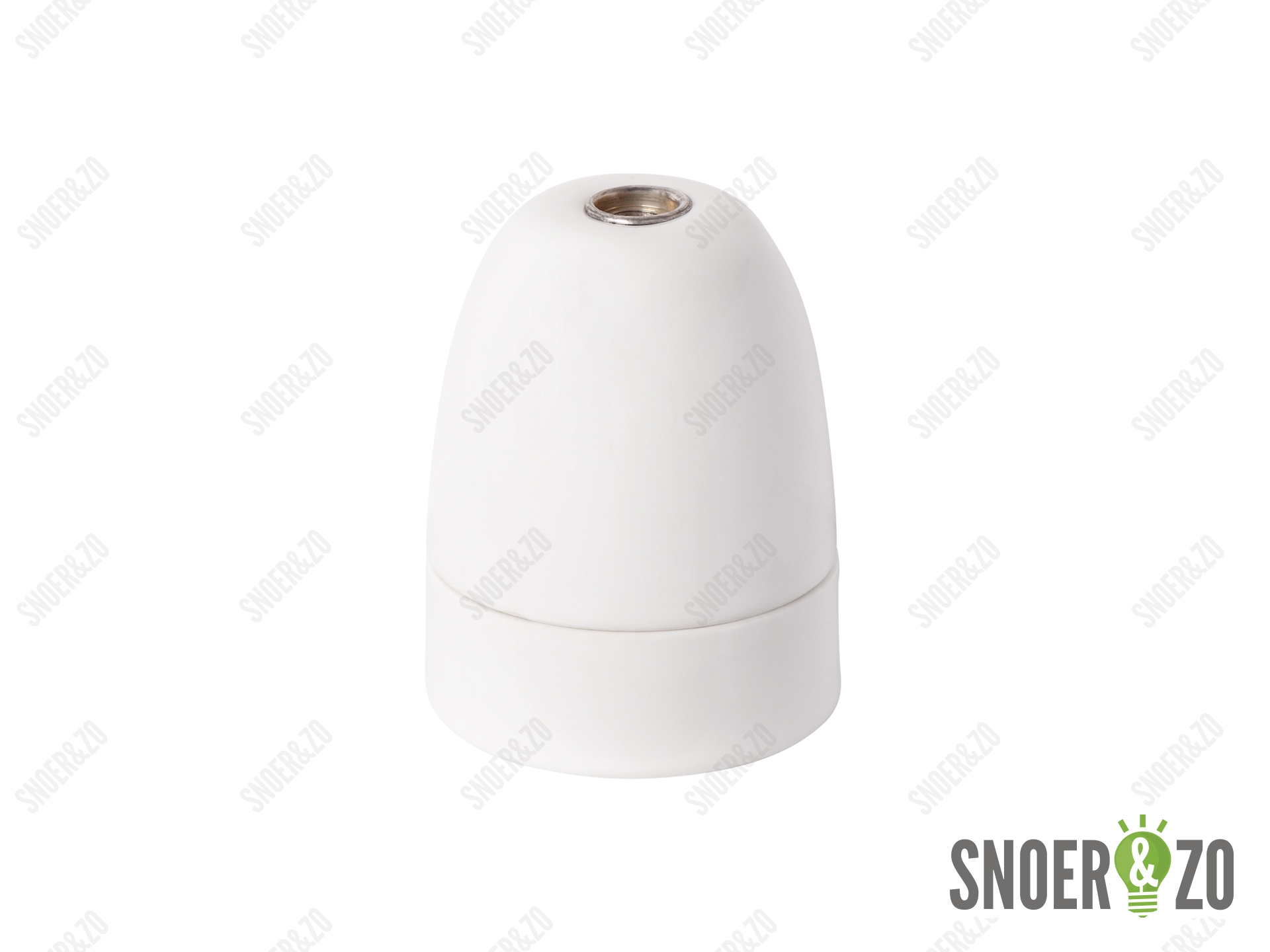 E40 porselein fitting wit