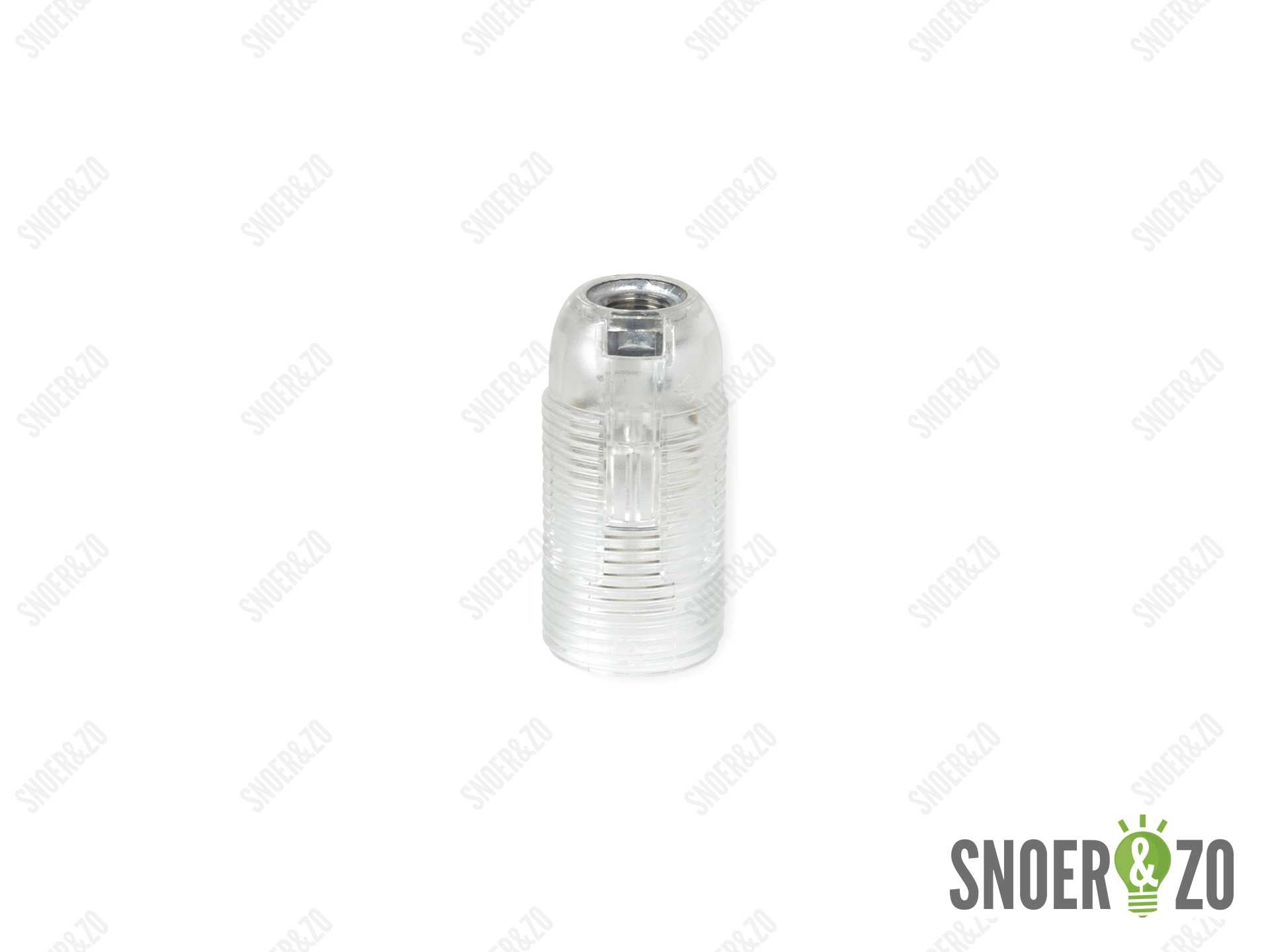 Fitting E14 klik transparant doorlopend