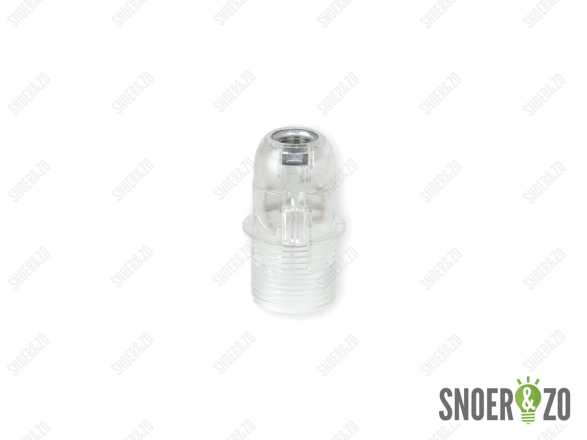 Fitting E14 klik transparant verhoogd