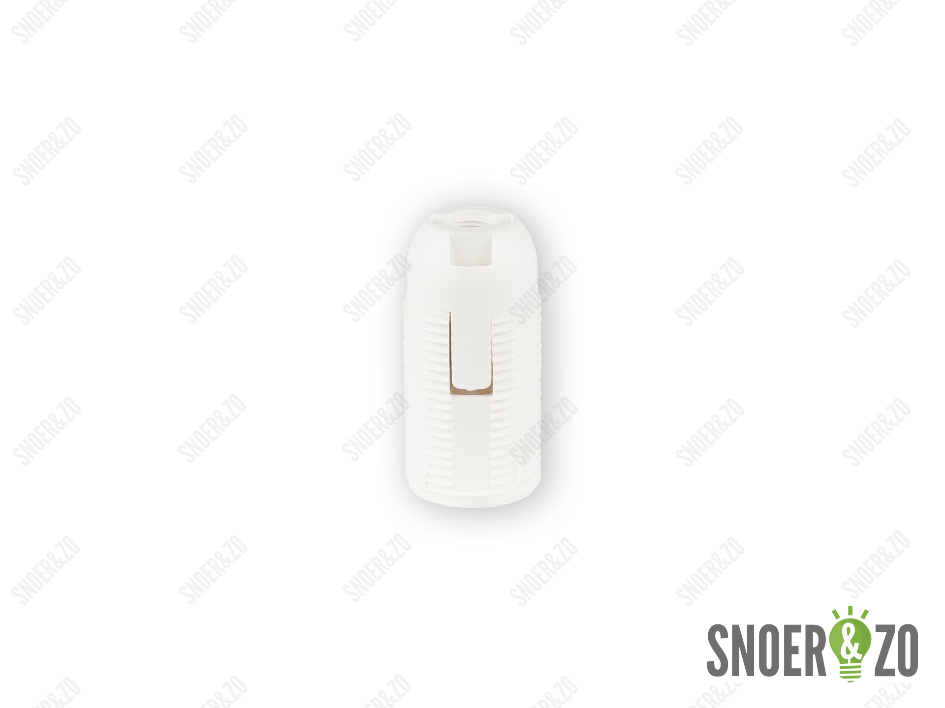 Fitting E14 klik wit doorlopend