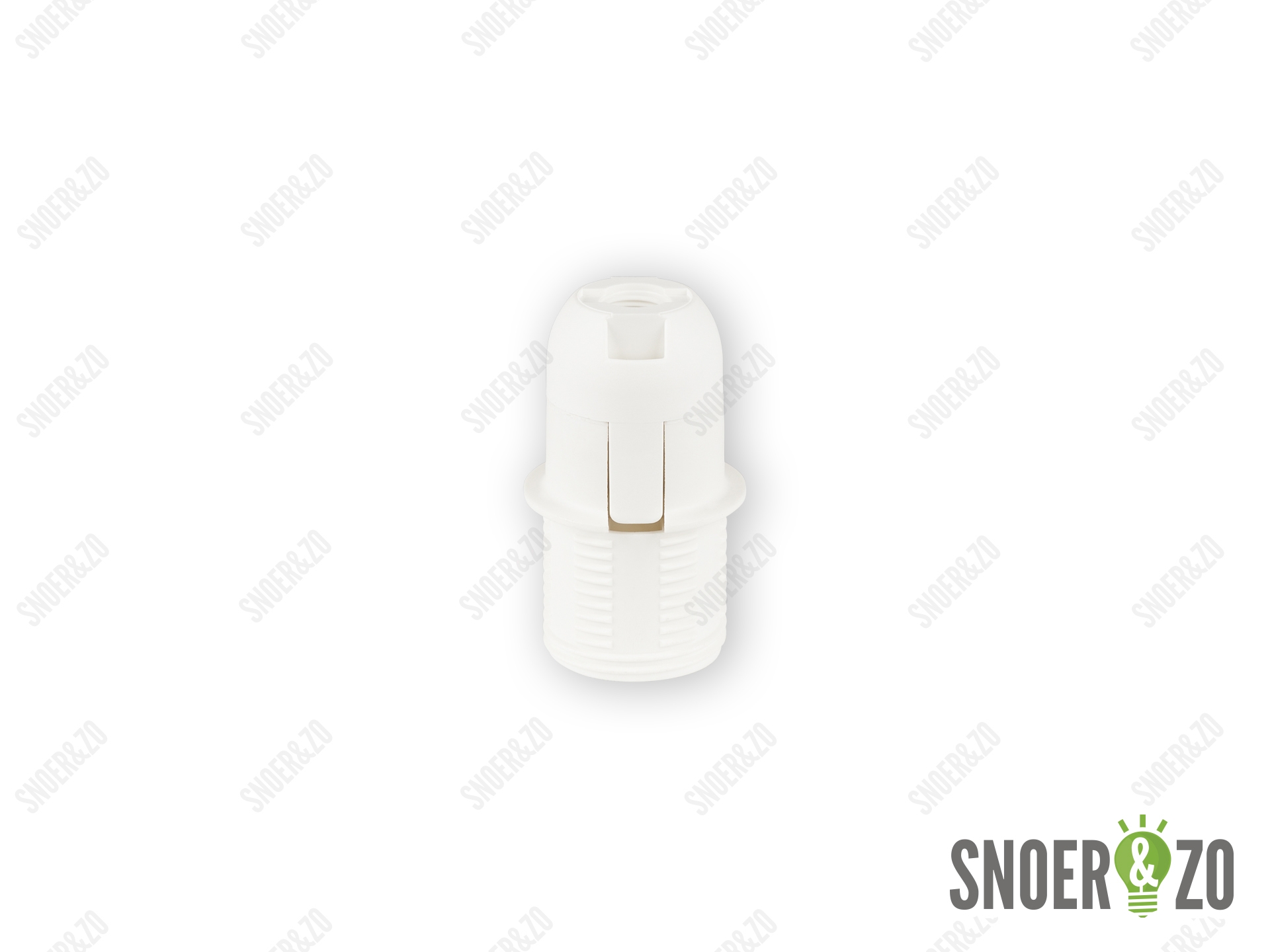 Fitting E14 klik wit verhoogd