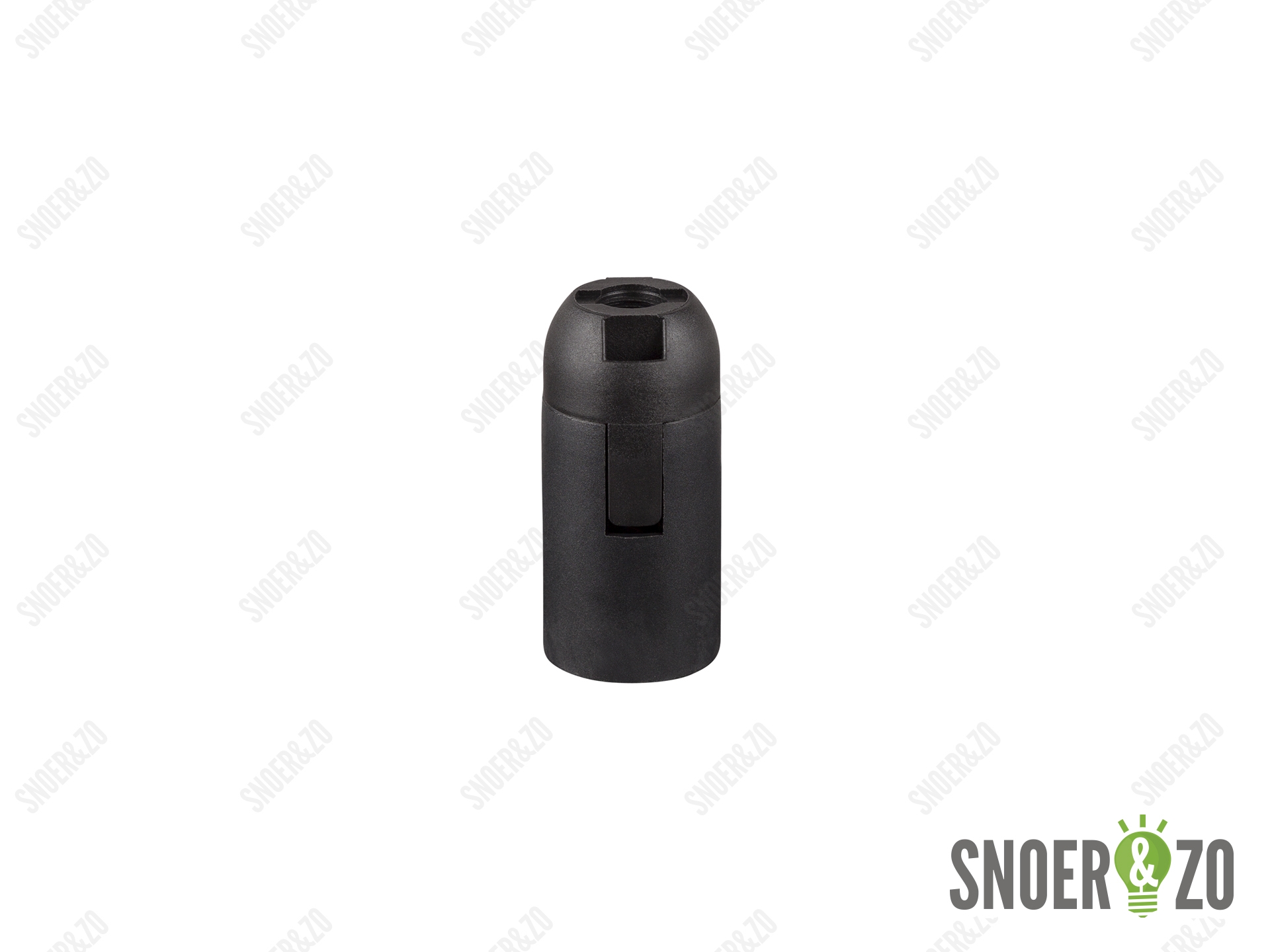 Fitting E14 klik zwart glad