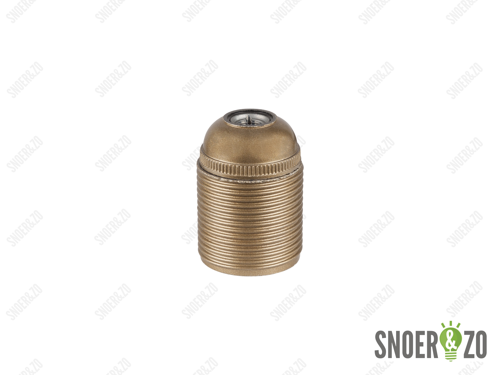 Fitting E27 goud doorlopend