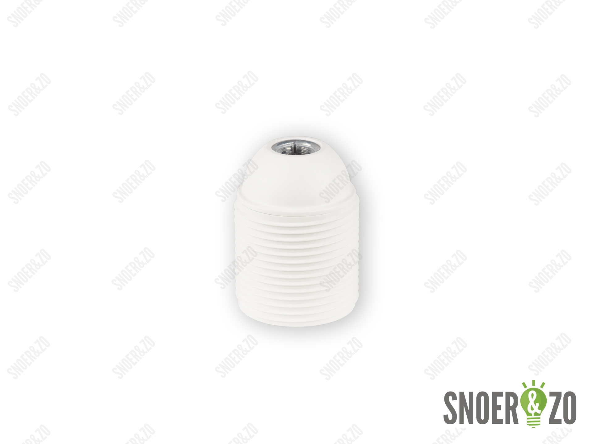 Fitting E27 wit doorlopend mat