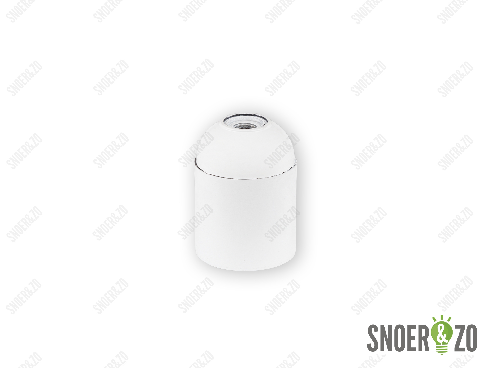 Fitting E27 wit glad