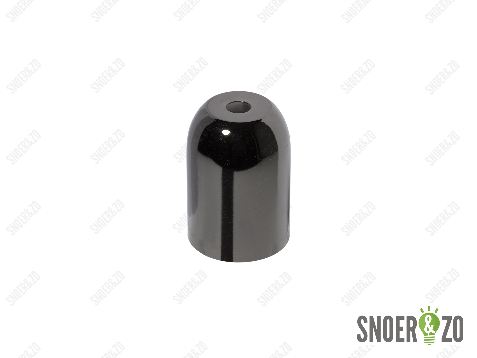 Fittinghuls E27 zwart chroom plat model