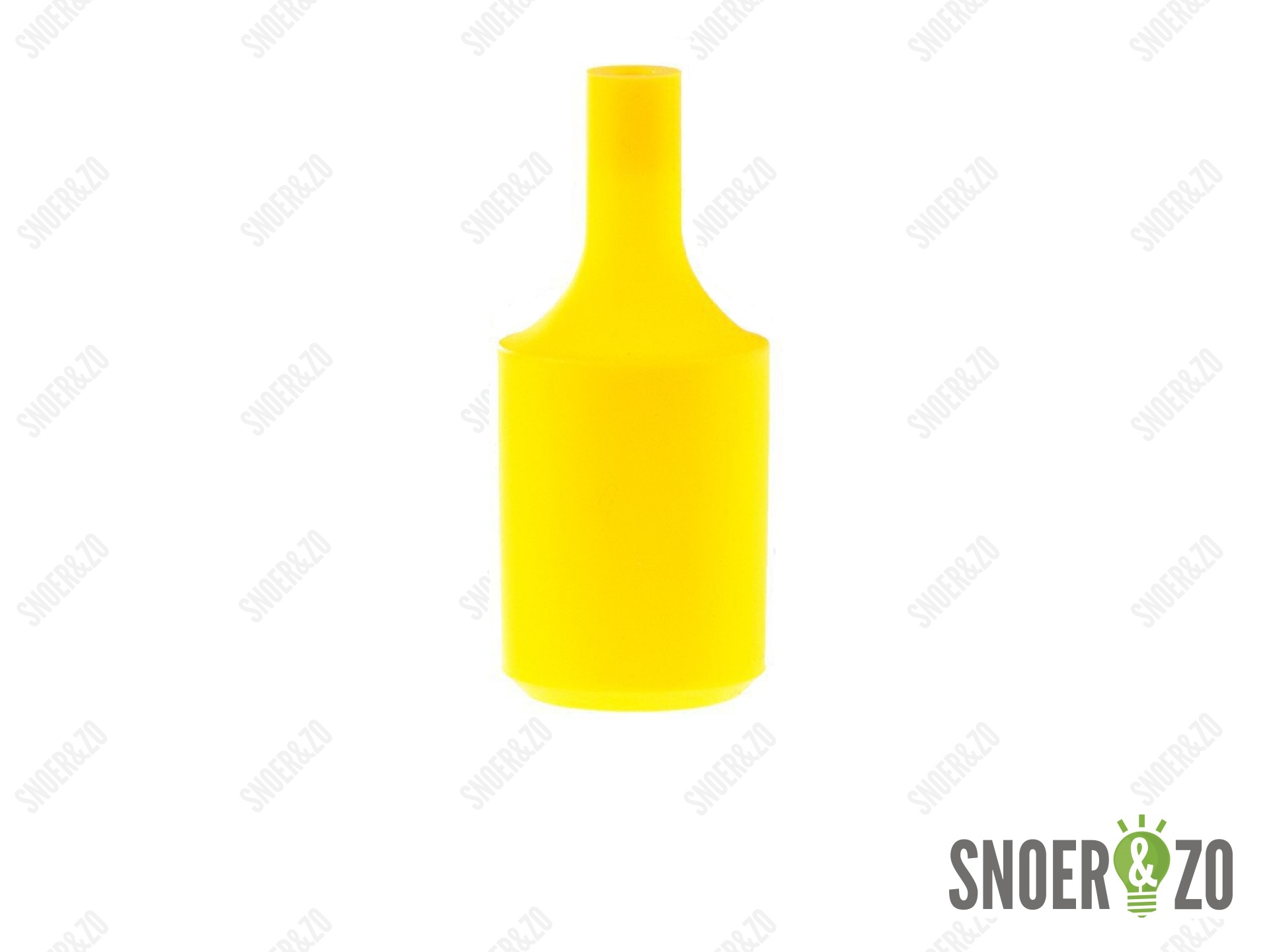 Fittinghuls siliconen cilinder geel E27