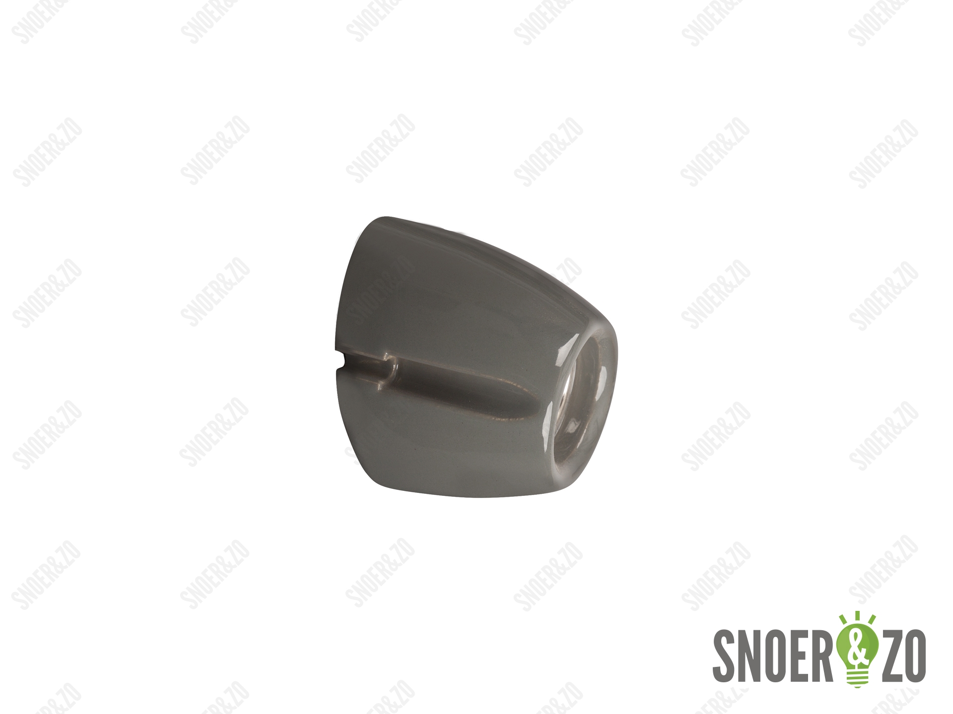 Ifö Electric Basic wandlamp grijs porselein schuin E27