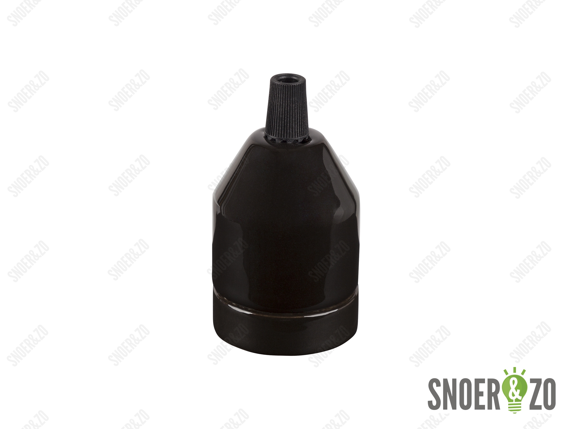 Ifö Electric porselein fitting E27 zwart