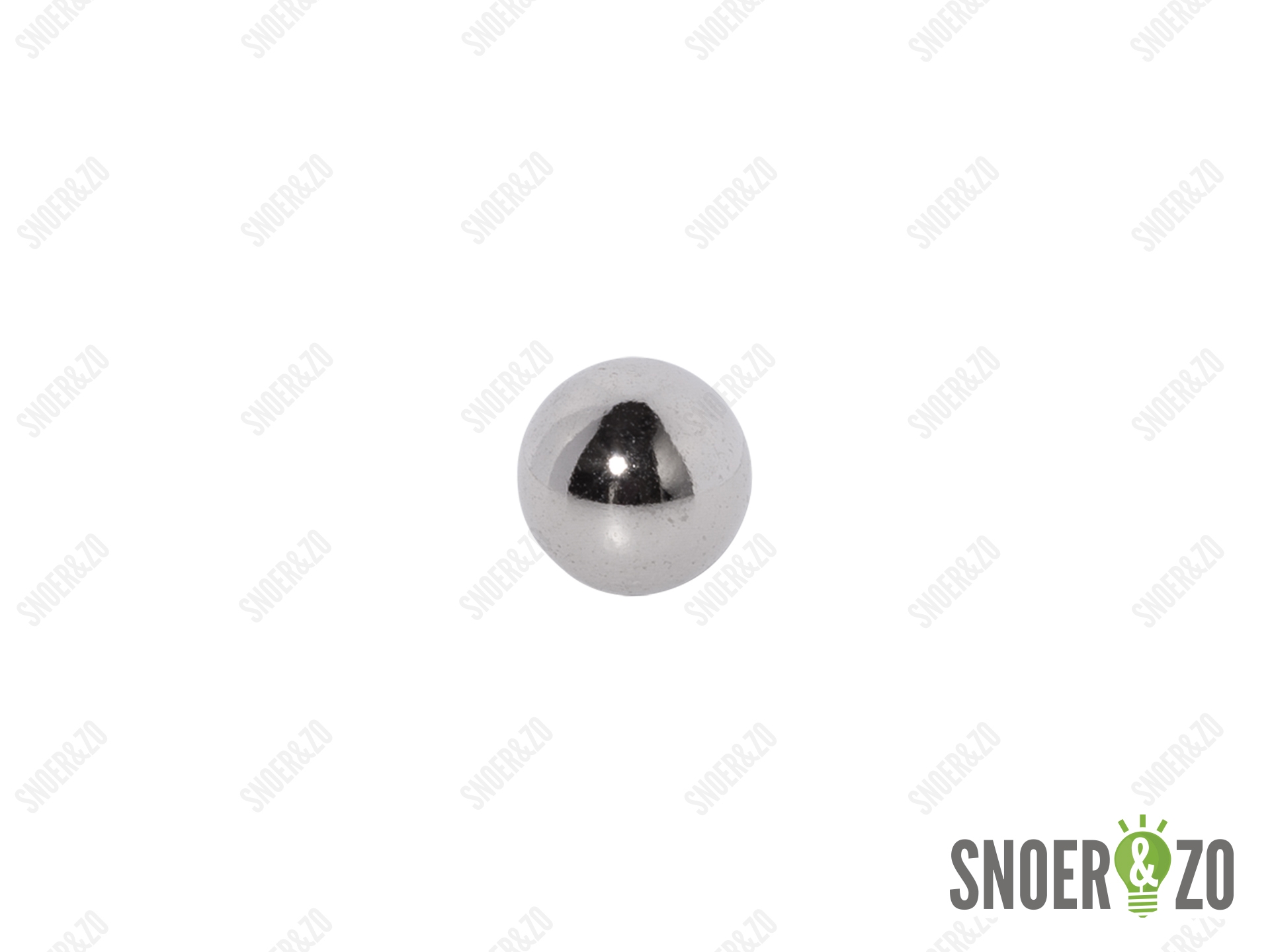 Kogel chroom 25 mm met 1 gat binnendraad M10X1