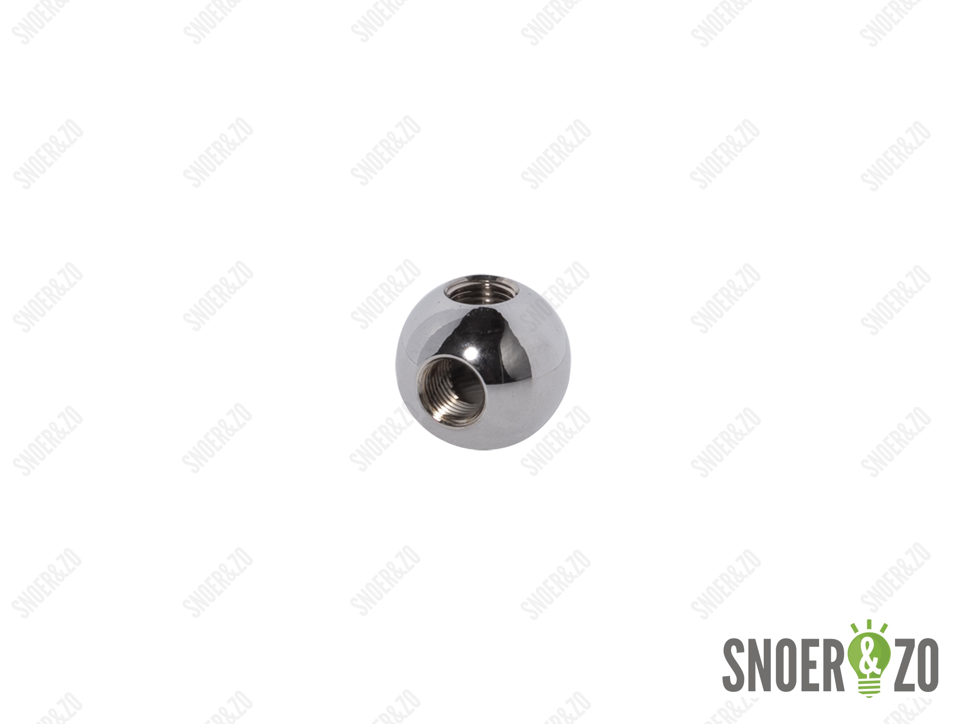 Kogel chroom 25 mm met haaks gat binnendraad M10X1