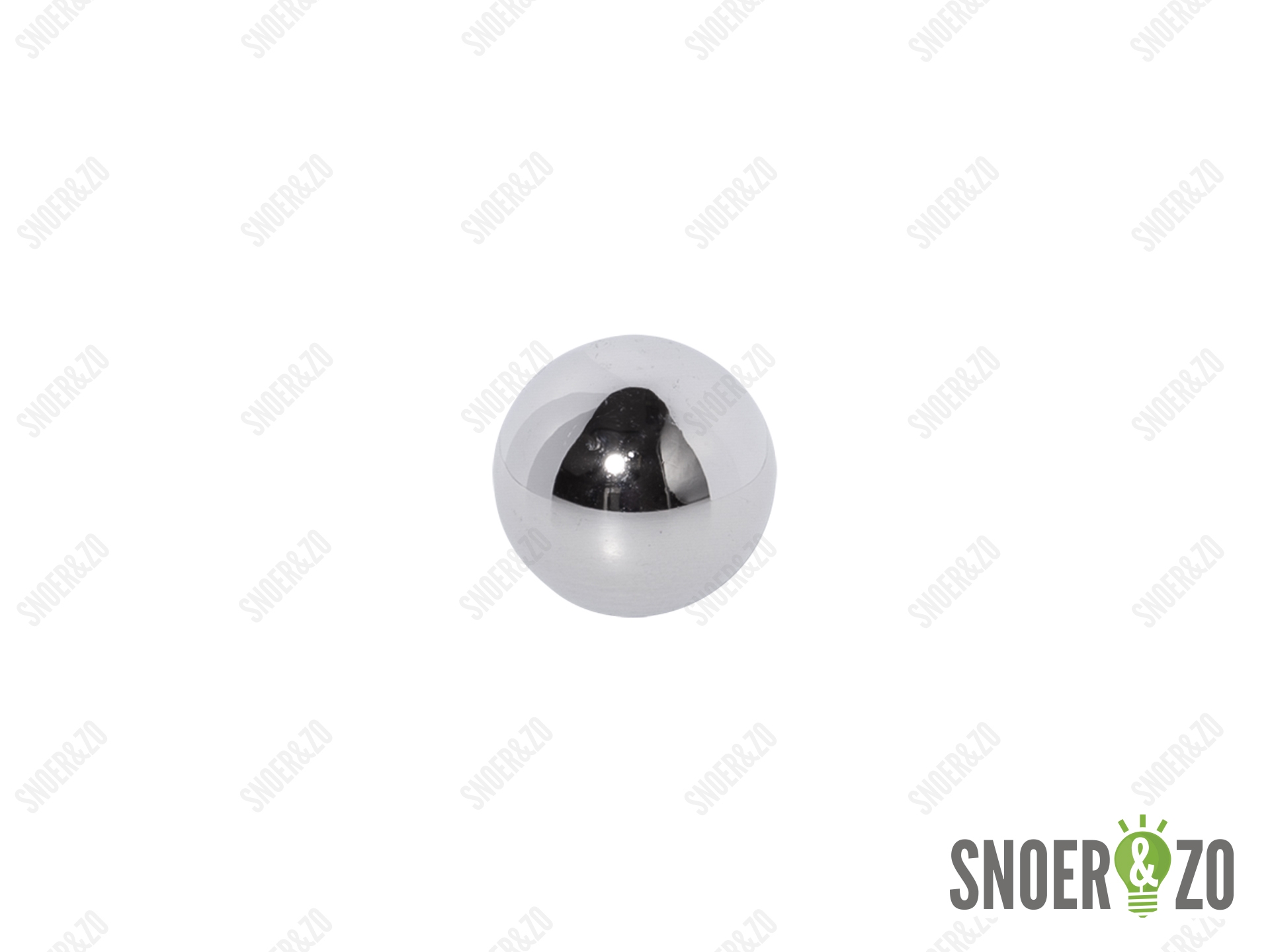 Kogel chroom 30 mm met 1 gat binnendraad M10X1